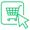 one shopping cart icon