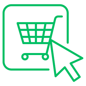 one shopping cart icon