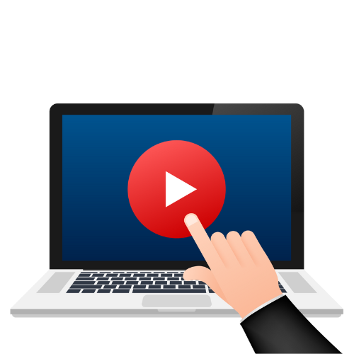 webinar illustration-play button