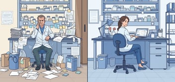 Researchers experiencing the before and after of a centralized procurement process