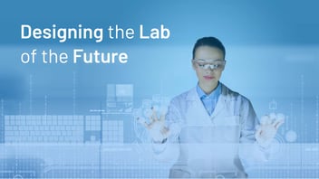 Photo illustration of scientist virtually working in lab