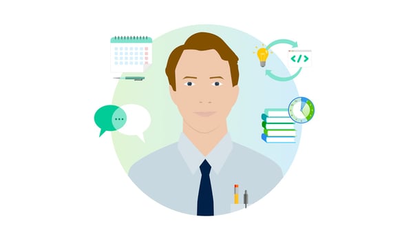 Graphic of a productive lab manager