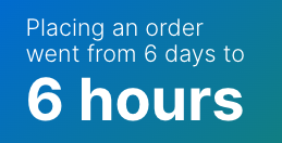 Client case - Large Pharma Cut Down Lab Supply Ordering Time by 50percent in 2 Weeks