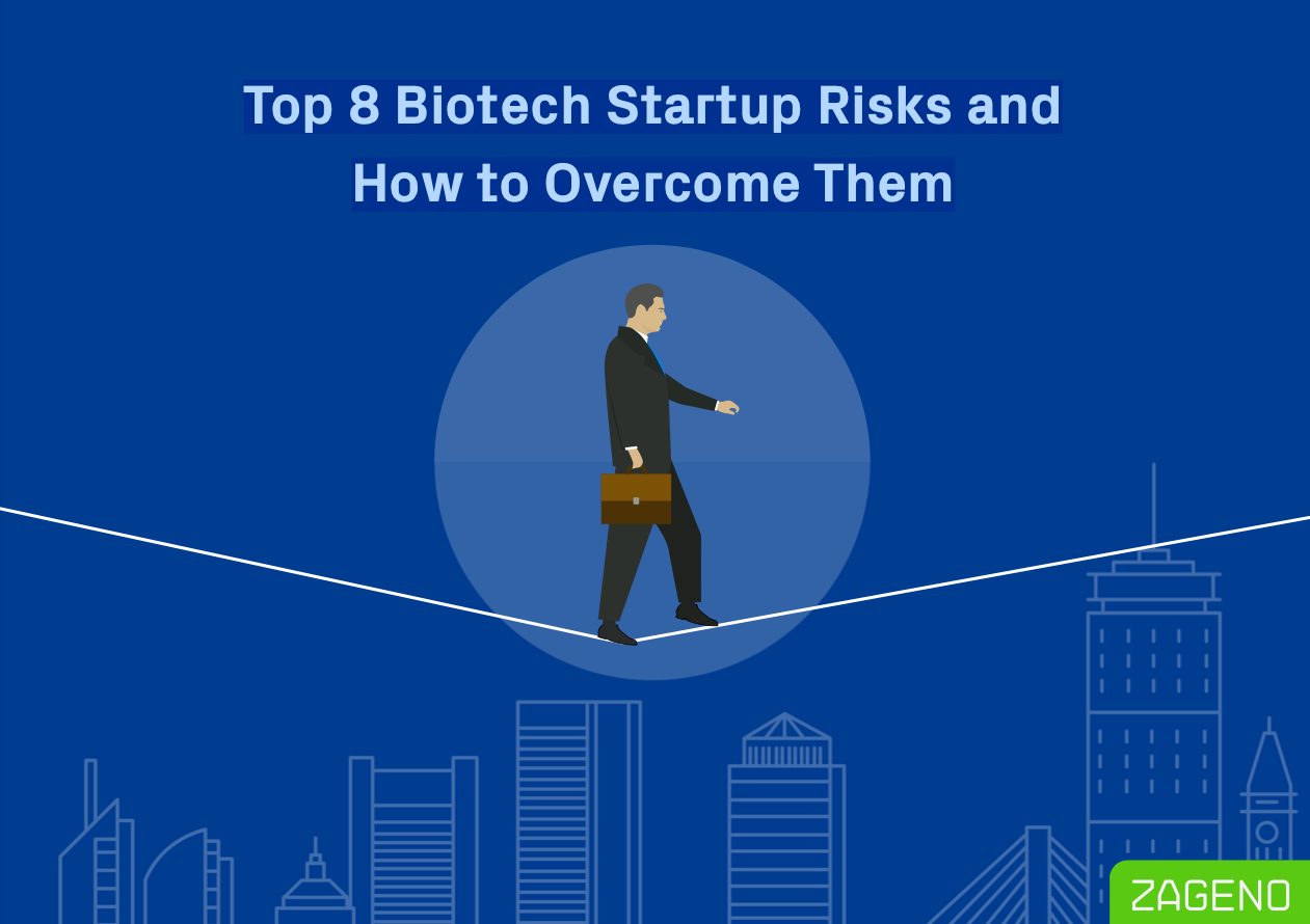 ZAGENO-eBook-The-Top-8-Biotech-Startup-Risks-and-How-to-Overcome-Them-cover