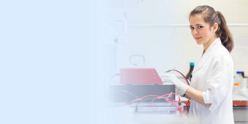 Laboratory researcher working with extraction and electrophoresis workflows