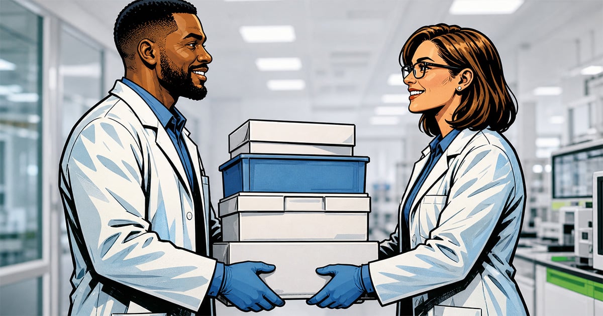 a pair of scientists working together in research and development