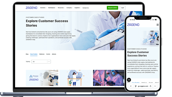 Pharma and biotech procurement workflow case studies and customer success stories